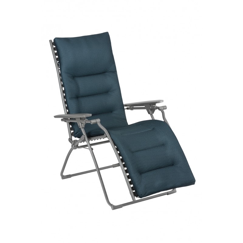 EVOLUTION Reclining Deck Chair LaFuma LFM2830 Bleu Encre/Titane