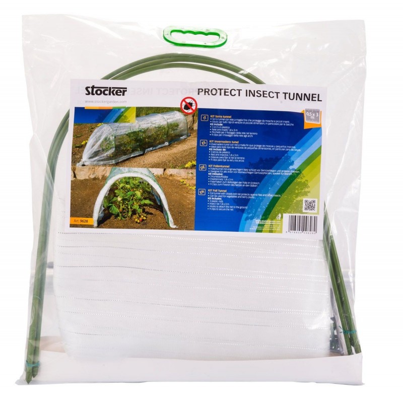 Stocker Protect Insect Tunnel 0,5 x 3 m con rete anti insetti