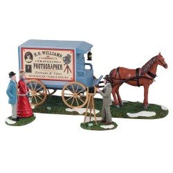 Traveling Photographer Wagon Set Of 3 Cod. 13561