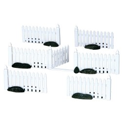 Plastic Picket Fence Set of 7 Ref. 14388