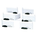 Plastic Picket Fence Set of 7 Ref. 14388