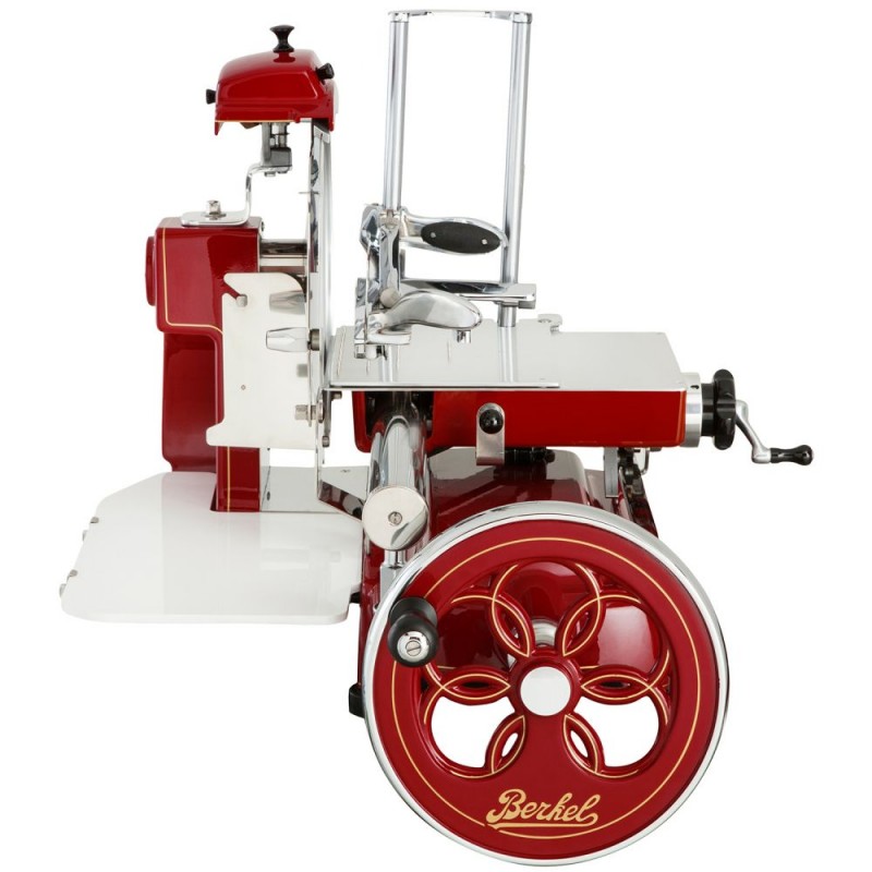 Berkel Slicer Volano Fiorito B3 color Red Berkel - Gold Decorations