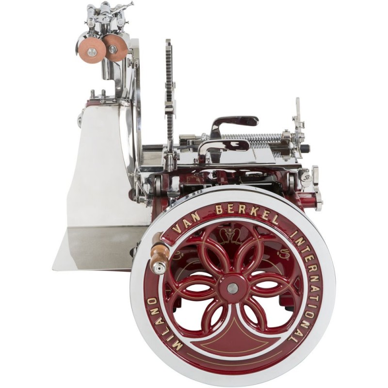 Berkel Slicer Volano Fiorito L16 color Red Berkel - Gold Decorations