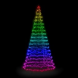 Twinkly LIGHT TREE Albero di Natale Smart 4 m 750 Led RGBW BT + WiFi con palo