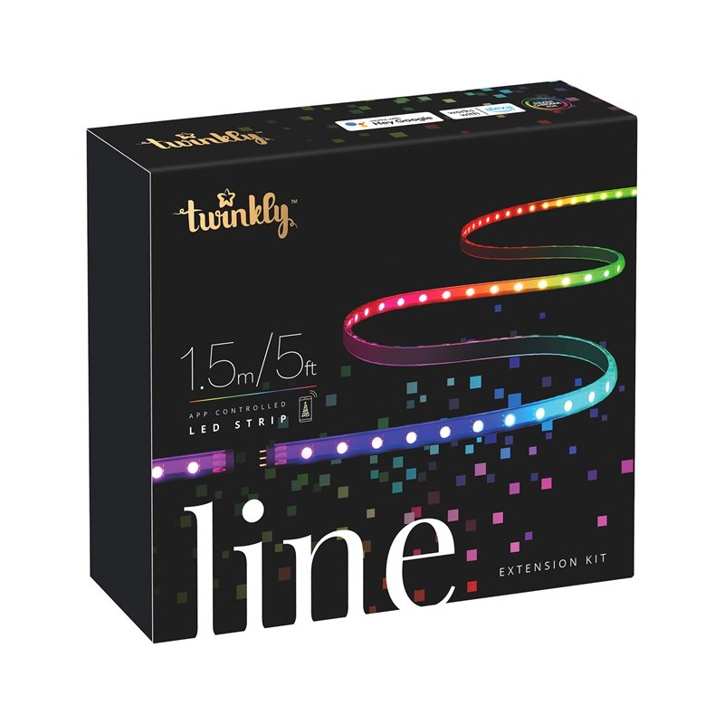 Twinkly LINE Striscia 1.5 m 90 Led RGB BT + Wifi - Extension Kit