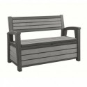 Keter Cassapanca in Resina HUDSON BENCH Grafite PRODOTTO CON DIFETTI