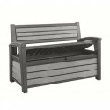 Keter Cassapanca in Resina HUDSON BENCH Grafite PRODOTTO CON DIFETTI