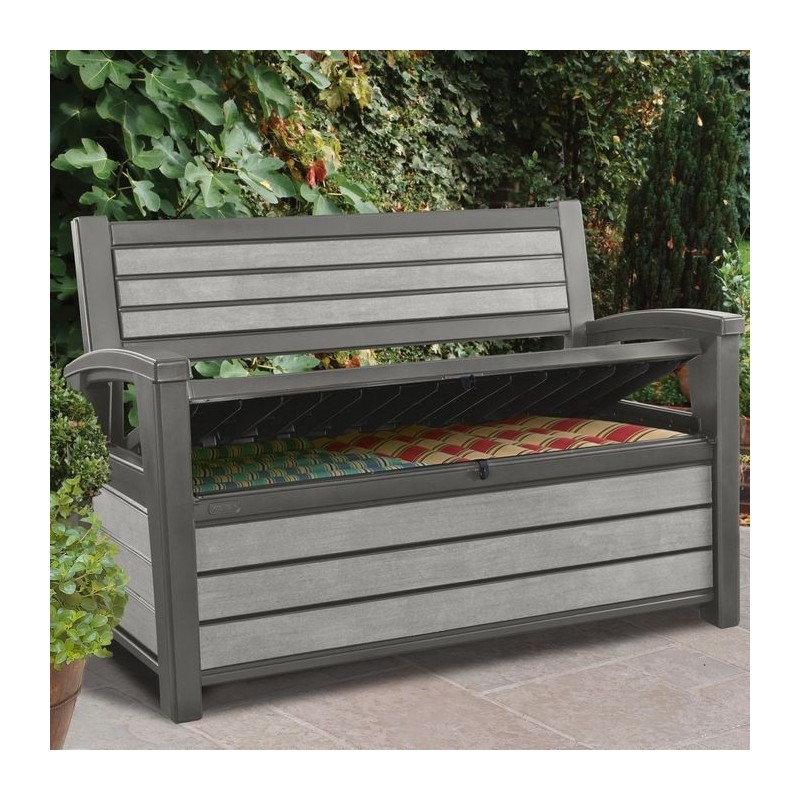 Keter Cassapanca in Resina HUDSON BENCH Grafite PRODOTTO CON DIFETTI