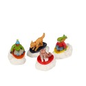 Dog Snow Saucer Fun Set Of 4 Cod. 22121