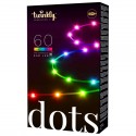 Twinkly DOTS Striscia 3 m 60 Led RGB BT + WiFi Cavo Nero