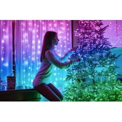 Twinkly STRINGS Luci di Natale Smart 600 Led RGBW II Generazione Cavo Nero