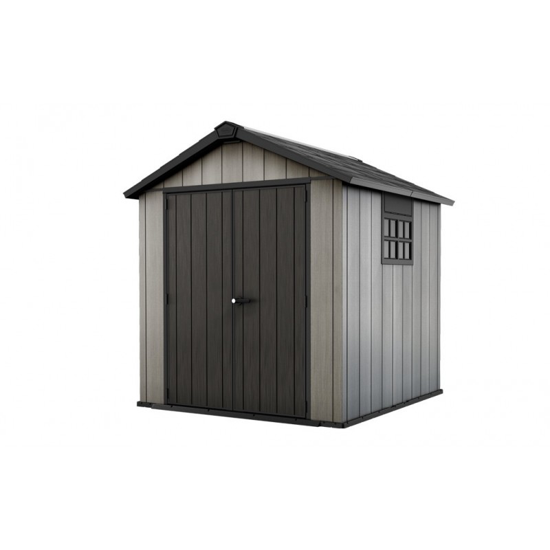 Keter Garden Shed in Paintable Resin OAKLAND 757 PRODUCT WITH DEFECTS