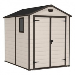 Keter Resin Garden Shed MANOR 6x8 Beige PRODUCT WITH DEFECTS