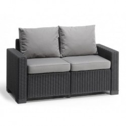 Keter 2 Seater Sofa CALIFORNIA Graphite PRODUCT WITH DEFECTS