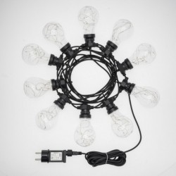 Luminous Chain Party Light 10 Drop Bulbs Ø 67 Warm White 5m