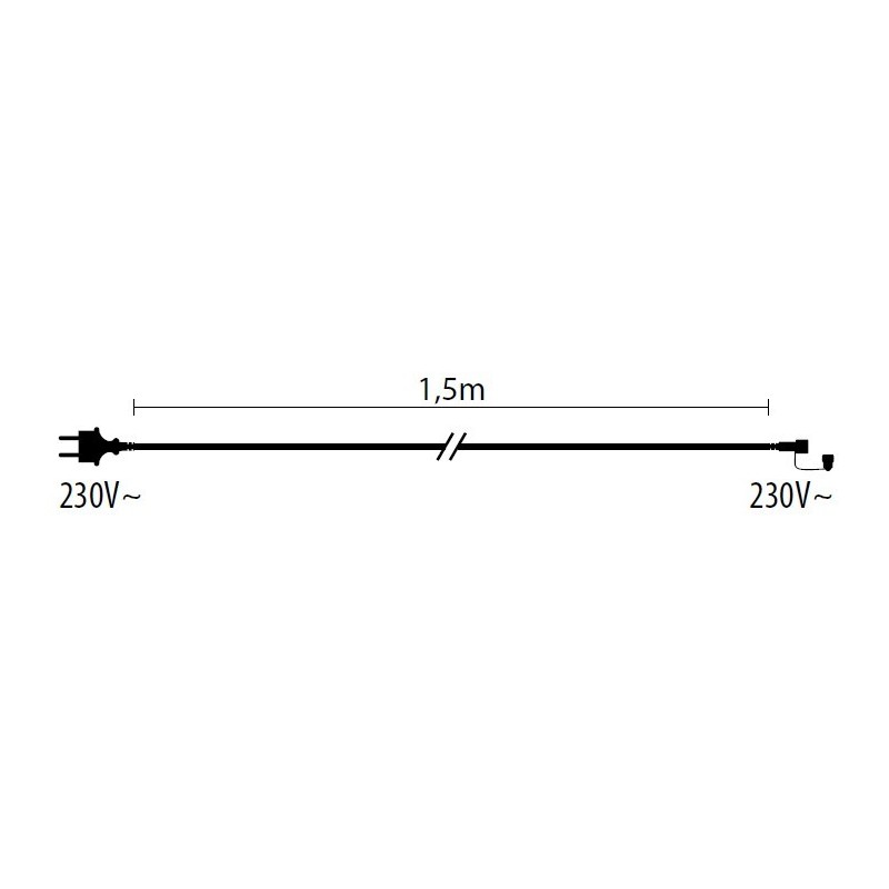 Schuko Power Cable 1,5m