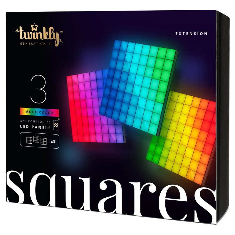 Twinkly SQUARES 64 Led RGB BT + WiFi 3 pcs - Extension Kit