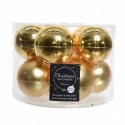 Glass Christmas Baubles Diam 6 cm Set of 10