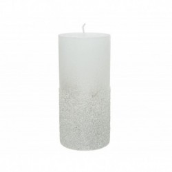 Candle decorated with glitter 15cm.