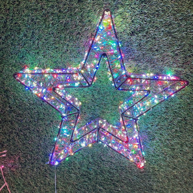 Star 3D Brown Ø 35cm HDM 800 MicroLED MULTIFLASH RGB