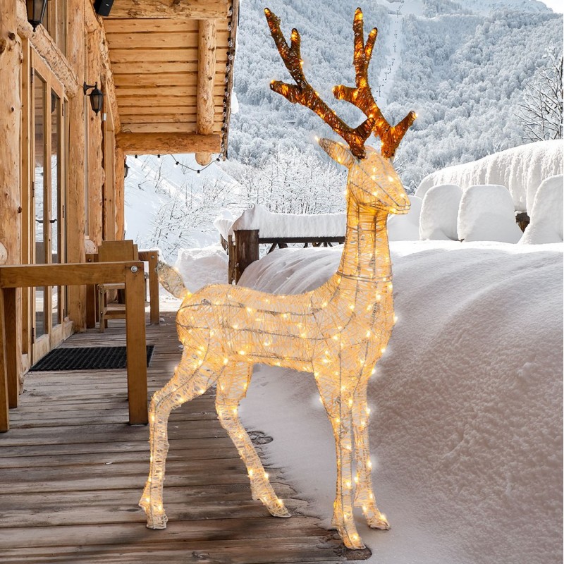 3D Reindeer H105cm LHC 200 LED series