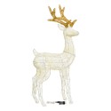 3D reindeer H125cm head turned right LHC 240 LED series