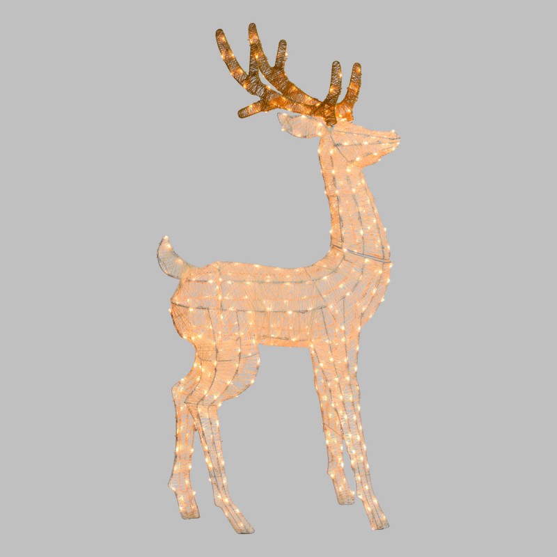 3D reindeer H160cm head turned right LHC 380 LED series