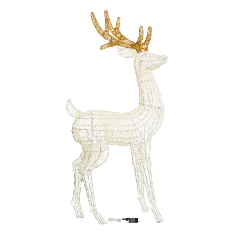 3D reindeer H160cm head turned right LHC 380 LED series