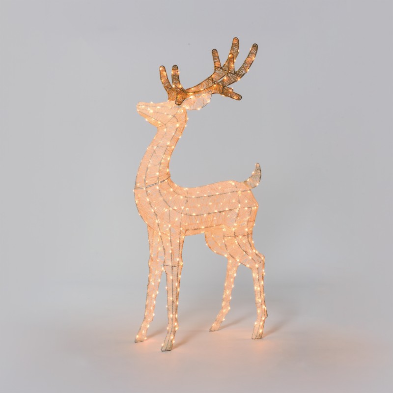 3D reindeer H160cm head turned right LHC 380 LED series