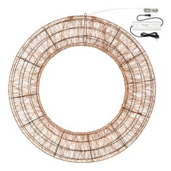 Corona 3D Marrone ø75cm HDM 15000 MicroLED MULTIFLASH RGB ø1,5mm