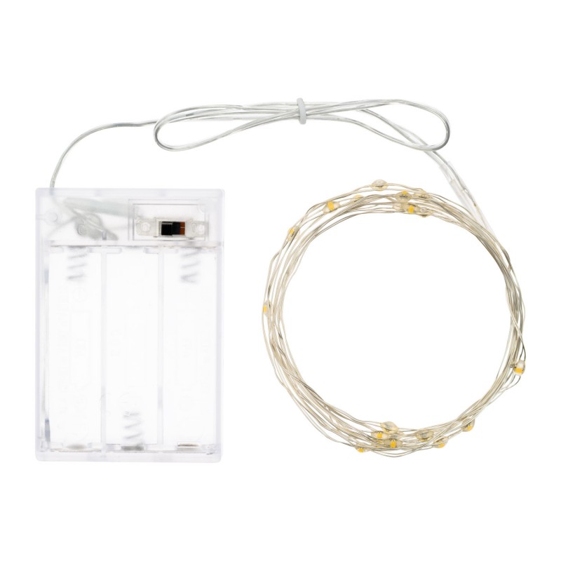 String of 20 WARM WHITE MicroLEDs Steady light