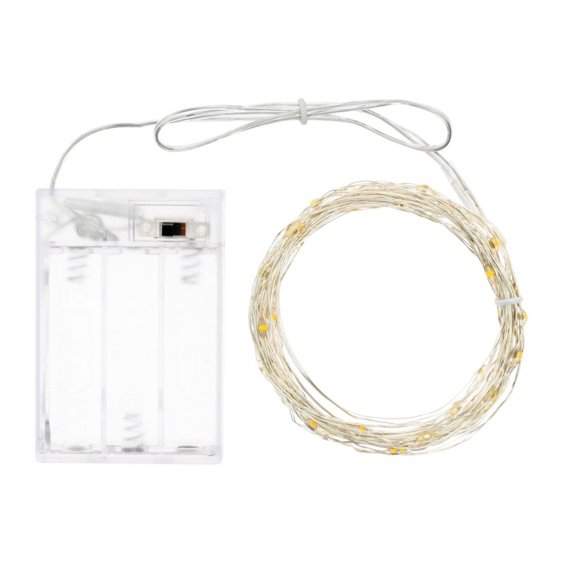 String of 40 WARM WHITE MicroLEDs Steady light