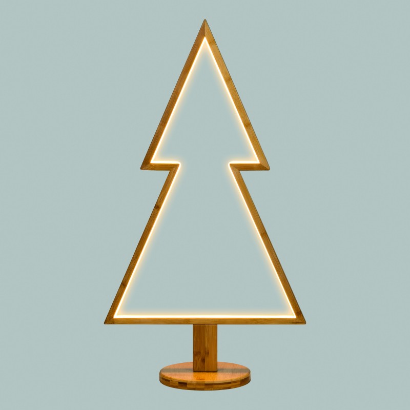 Fir Christmas Tree with Base H90cm WARM WHITE LED