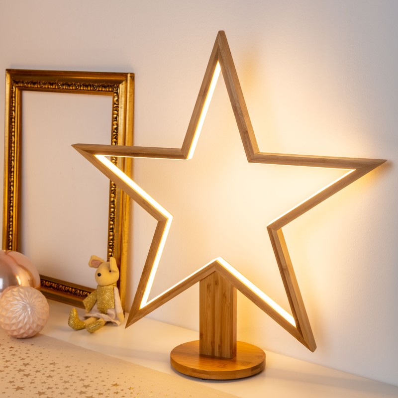 Star with Base H55cm WARM WHITE LED