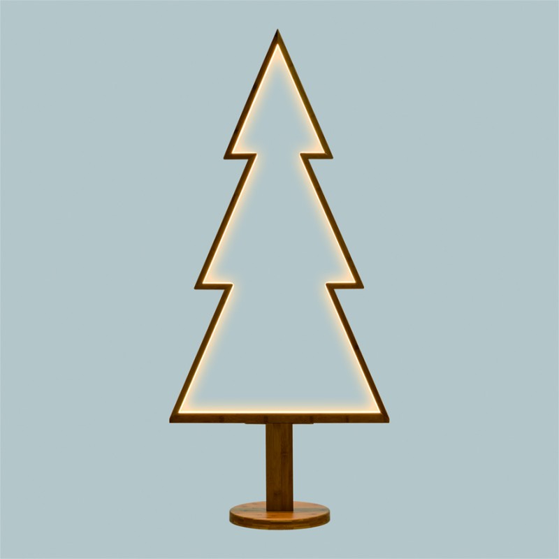 Fir Christmas Tree with Base H145cm WARM WHITE LED