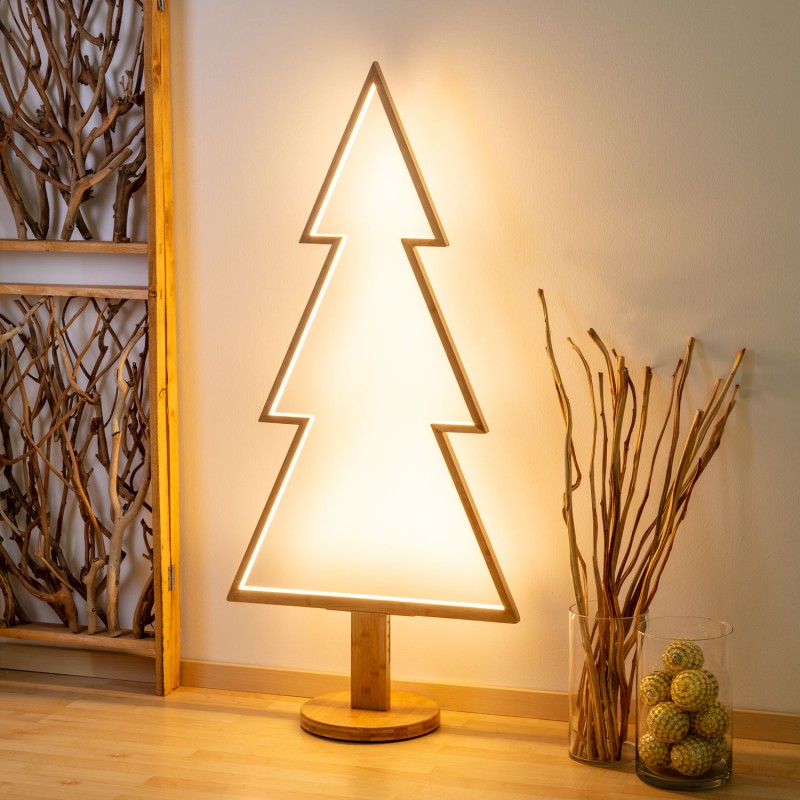 Fir Christmas Tree with Base H145cm WARM WHITE LED