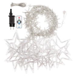 Ice Cluster Light 500xH105cm con 20 Stelle 620 LED BIANCO CALDO ø5mm