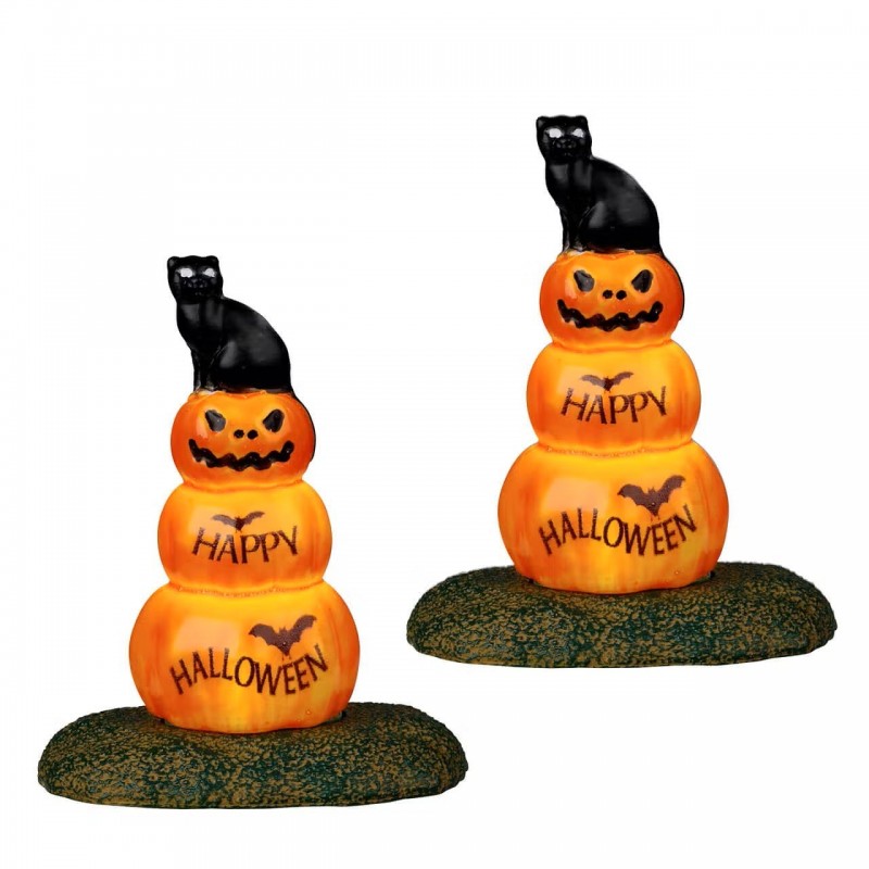 Cat And Pumpkin Set Of 2 B/O 4.5V Ref. 24939