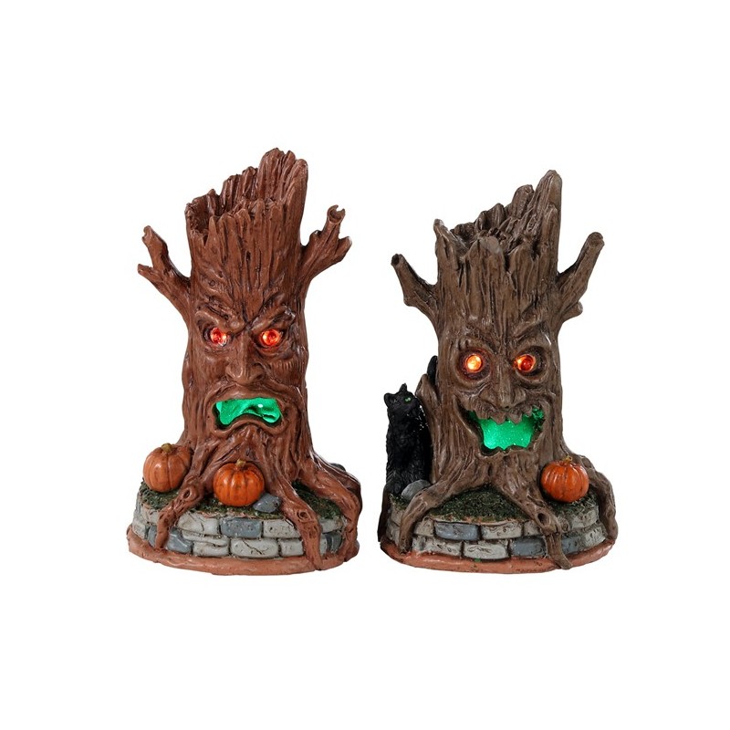 Haunted Tree Trunks Set Of 2 B/O 4.5V Ref. 34072