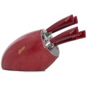 Berkel Block Sense Red + set of 5 Elegance Red knives