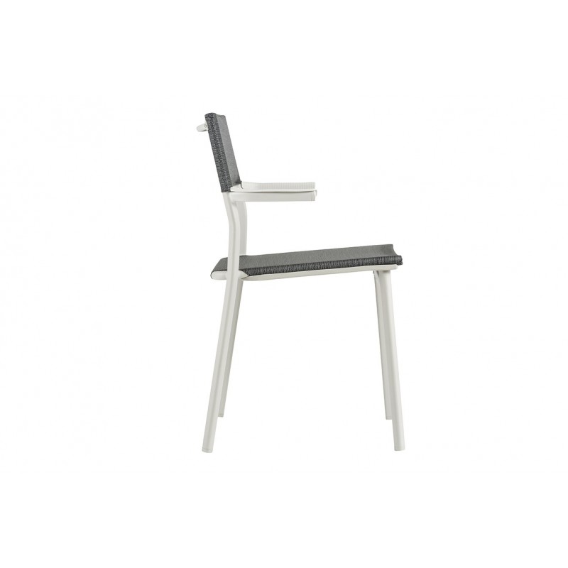 Stackable Chair with Armrests ORON LaFuma LFM5067 Obsidian