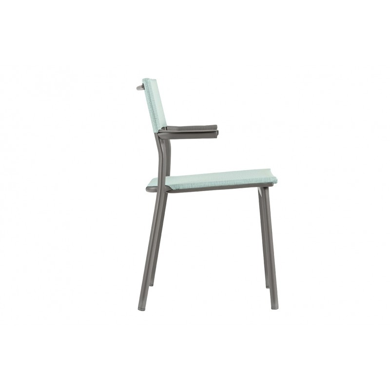 Stackable chair with armrests ORON LaFuma LFM5067 Mistral