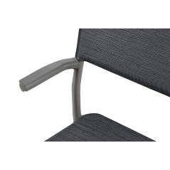 Stackable Chair with Armrests ORON LaFuma LFM5067 Obsidian