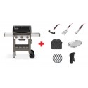 Barbecue Weber a Gas Spirit II E-310 Black Cod. 45010129 e Bundle Accessori (Cod. 6277, 6318, 6317, 7183, 6678, 8834, 8303)