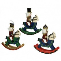 Nutcracker on Rocking Horse Single Piece