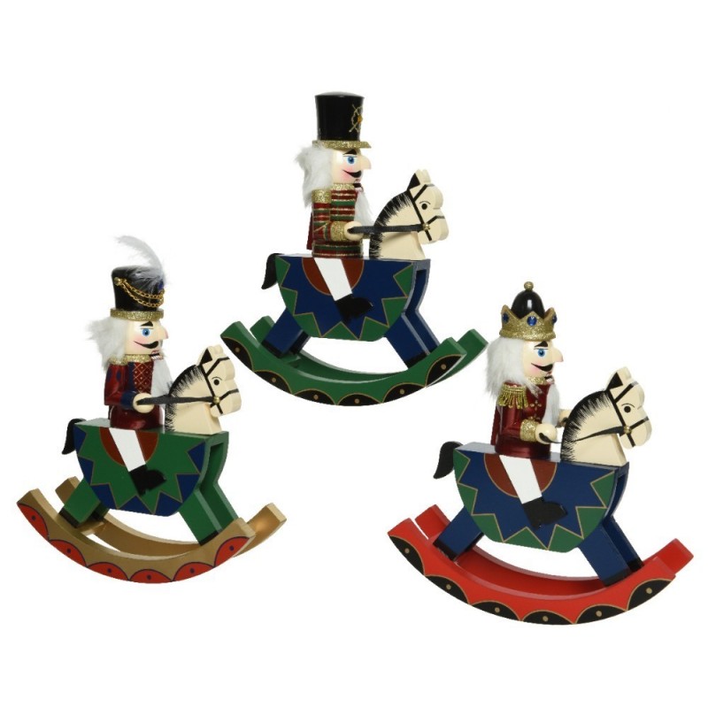 Nutcracker on Rocking Horse Single Piece