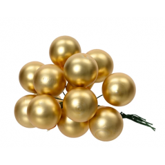 Bunch of Gold Colored Glass Balls