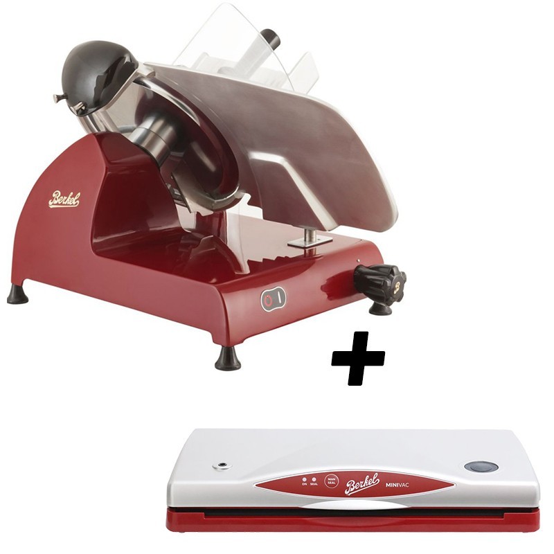 BUNDLE Berkel Affettatrice Red Line 300 colore Rosso + Minivac Berkel