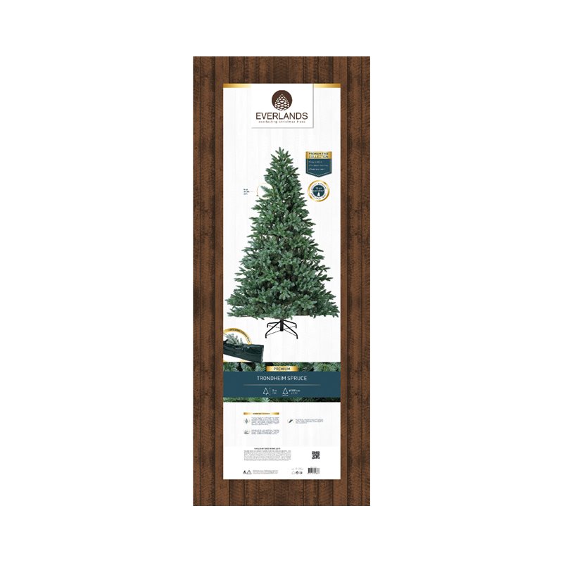 Trondheim Verde/Blue Christmas tree h300Ø180cm PE+PVC