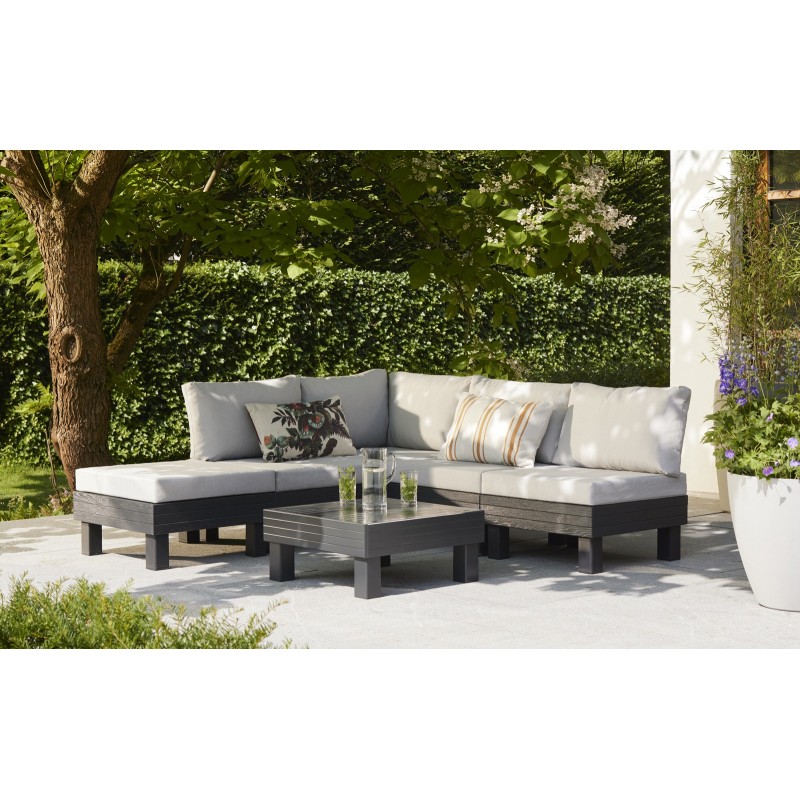 Keter Modular Lounge Set ELEMENTS Graphite